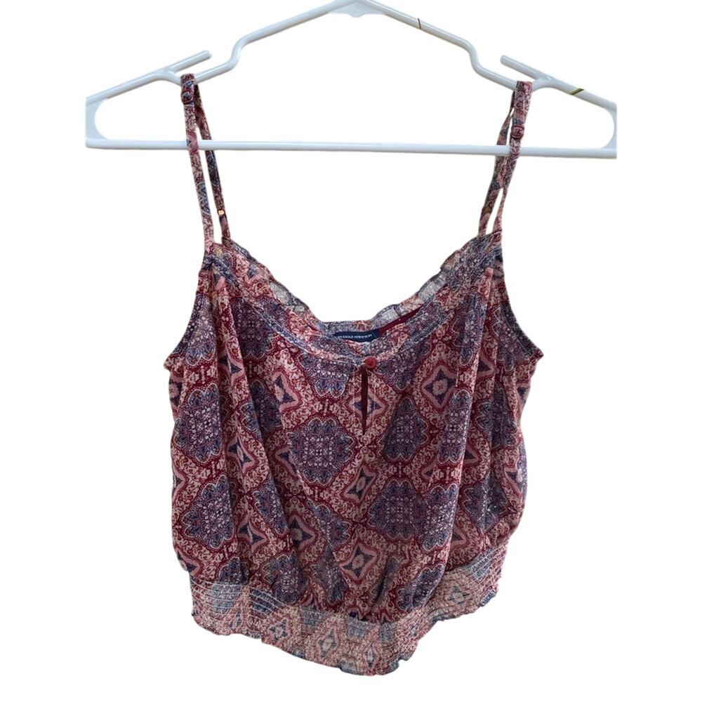 NWOT American Eagle Boho Crop Top S